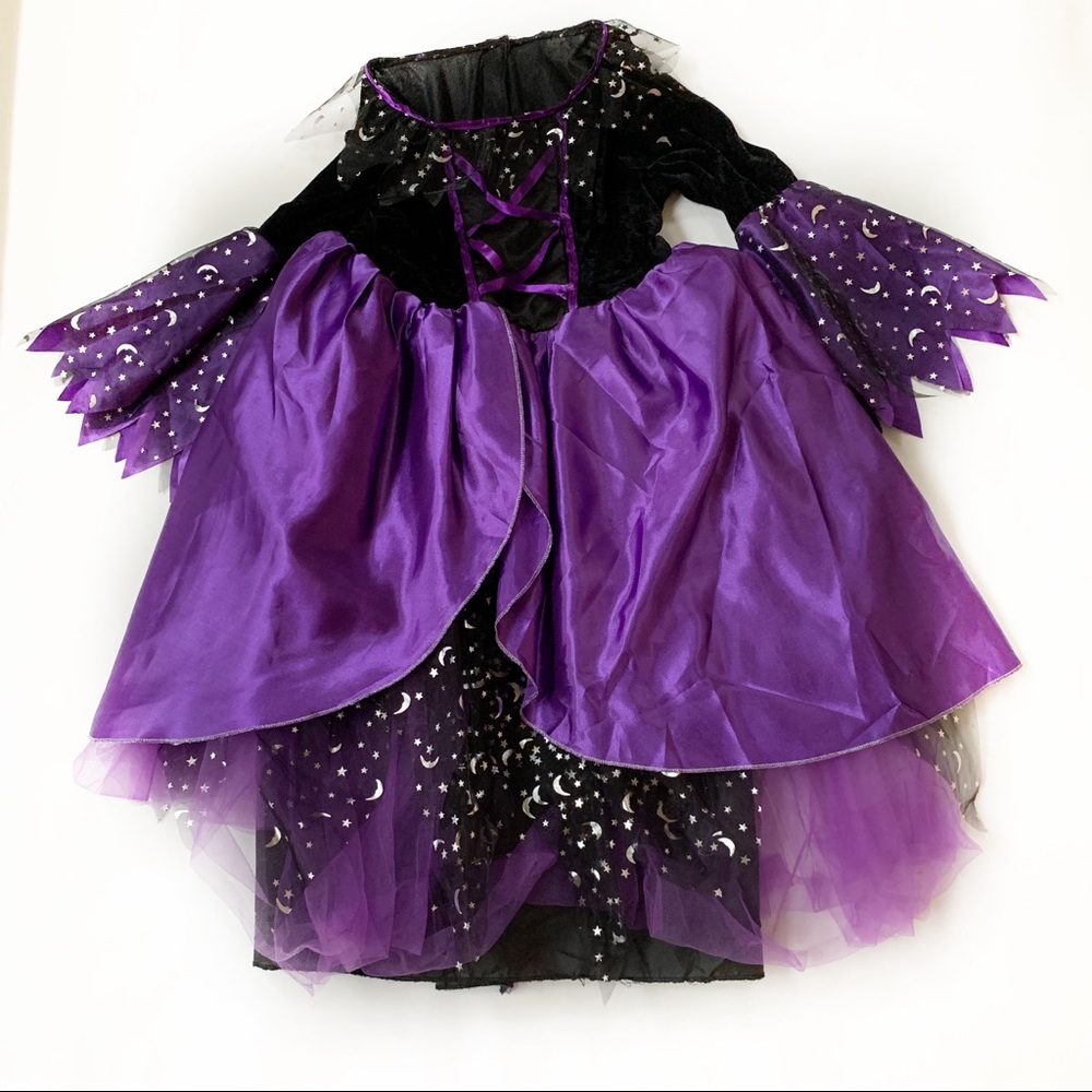 Child Purple & Black Witches Costume